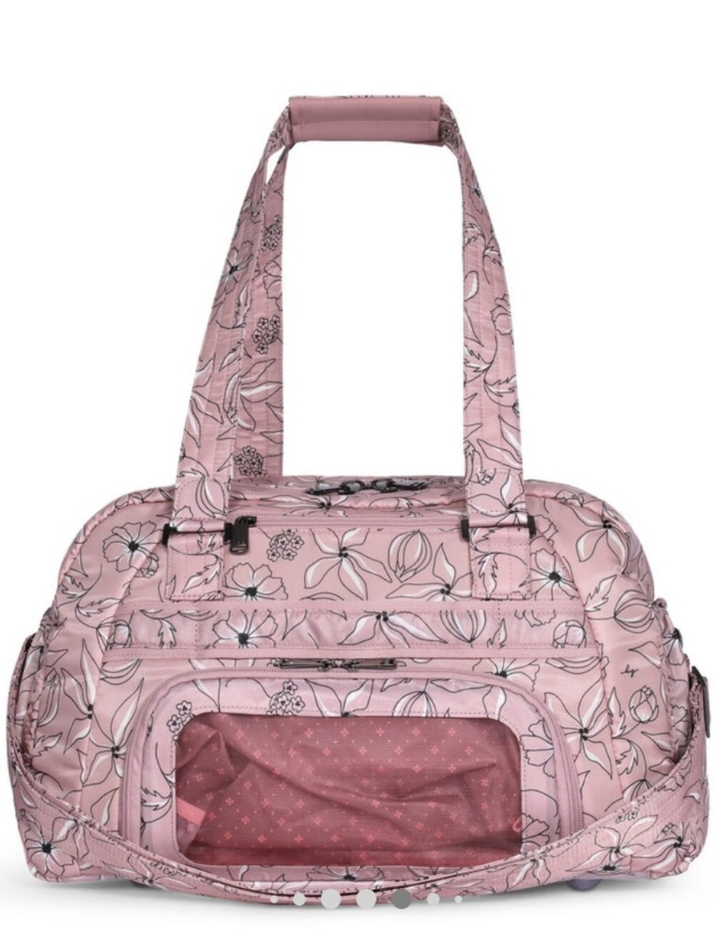$145 Retail Lug Propeller Weekender Duffel In Sketch Floral Blush - Picture 14 of 16